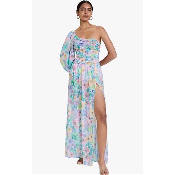 For Love And Lemons Dresses & Skirts - For Love & Lemons Blaire One Shoulder Maxi Dress